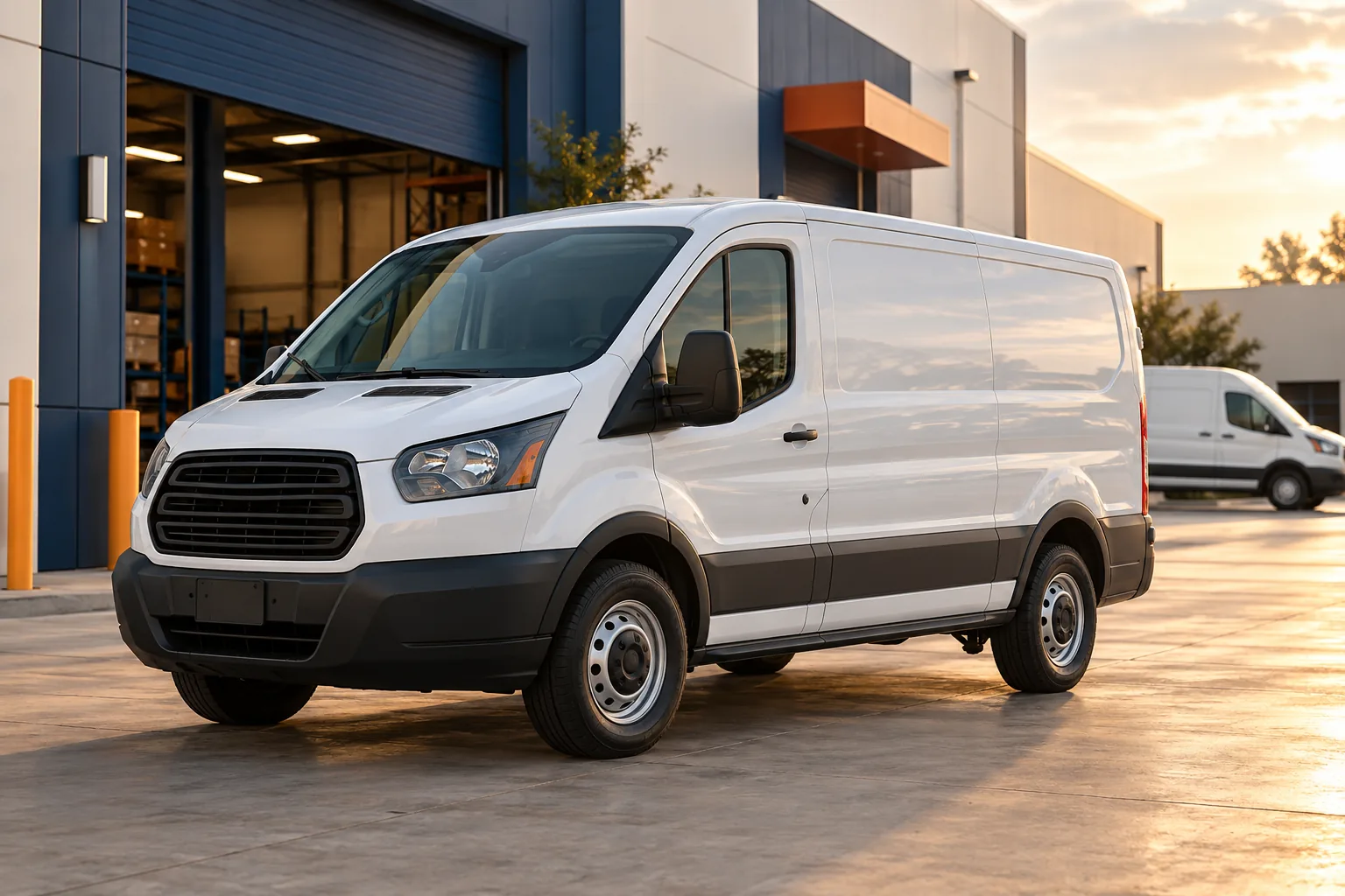 Illustrative commercial van suitable for compatible accessory planning